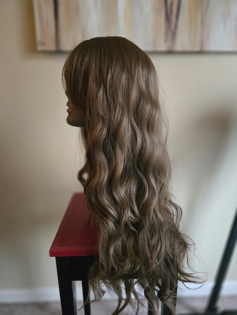 Long Wavy Brunette Wig 28" NEW